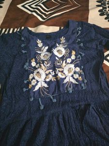 Embroidered anarkali gown