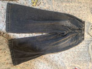 Wide Leg Denim Pants