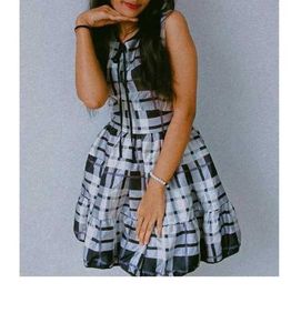 Chic Plaid Sleeveless Fit &amp; Flare Dress