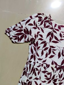 White Pattern Kurta For Women