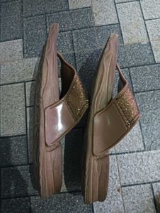Sparkly Brown Flip Flops