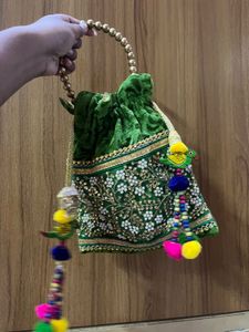 Embroidered Potli Bag both for 399