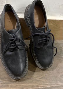 H&amp;m Black Chunky Sole Oxfords