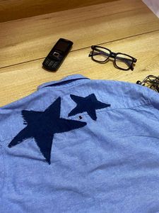Blue Button-Up starhirt shirt⭐️⭐️⭐️