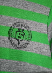 Retro Striped V-Neck Tee