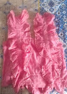 Baby Pink Ruffled Cute Top
