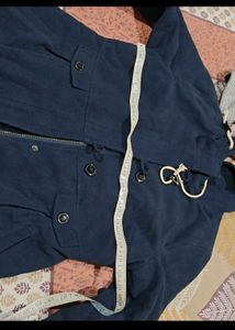 Blue Hooded Jacket dress and new facewash