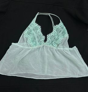 Mint Green Lace Camisole Top