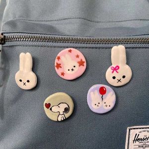 Cute Bunny & Snoopy Pins Set(5)