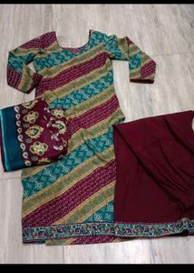 pashmina suit with shawl