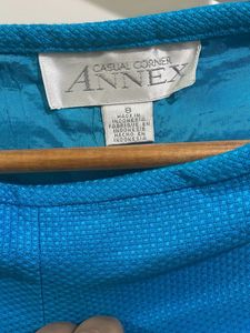 Bright Blue Cropped Pants