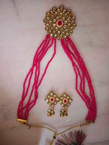 Elegant Beaded Necklace and Earring Set