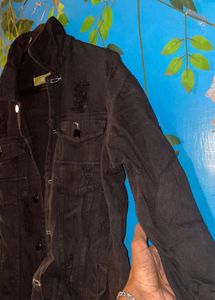 BLACK DENIM JACKET 1800₹(Unisex) (Bargainable)