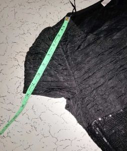 Chic Black Sequin Embellished Party Dress
