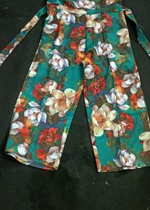 Floral Print Fabric one piece suit