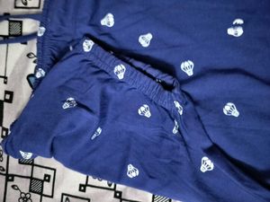 Cute Blue Heart Print Top 💙