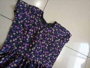 Charming Floral Print Mini Dress
