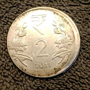 2011 ₹2 Shift Error Coin