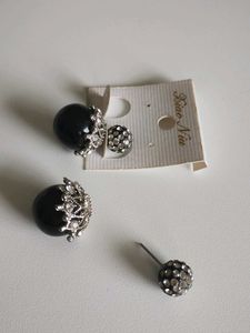 Elegant Double Pearl Stud Earrings