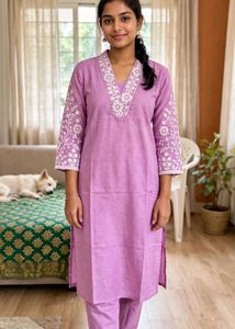 unused embroidery kurta set