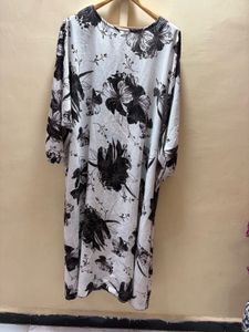 Elegant Floral Kaftan abaya