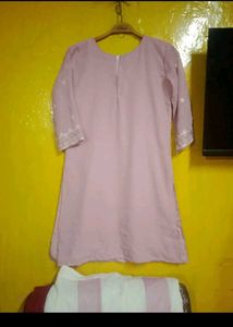 Embroidered Kurta Set with Rasuien palazzo