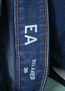 Men Blue Denim Jeans From Armani