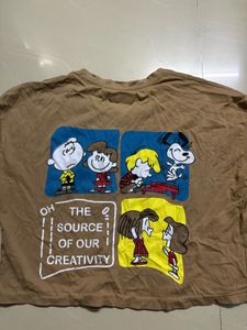 Cute Cartoon Pocket Crop tee