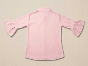 Chic Pink Bell Sleeve Top