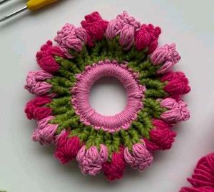 Handmade Crochet Sunflower scrunchies🌻