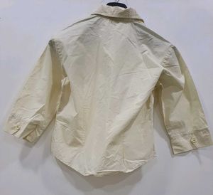 Louisa Off-White Cotton Shirt – Smart Formal Wear