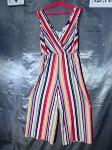 New lookColorful Striped Wide Leg Jumpsuit