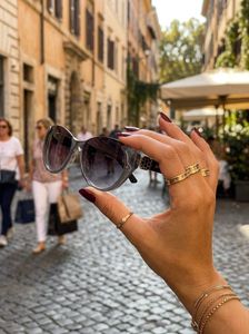 Bvlgari Black Cat-Eye Sunglasses