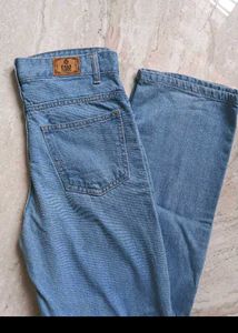 Blue Denim Straight Fit Jeans