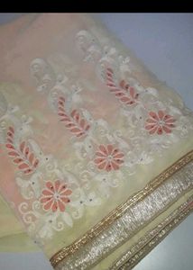 Elegant Embroidered Saree