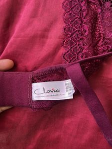Lacy Plum Full Coverage Bra