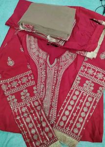 New Branded Designer kurta with trouser and dupatt