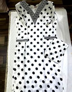 Polka Dot Kurta Set
