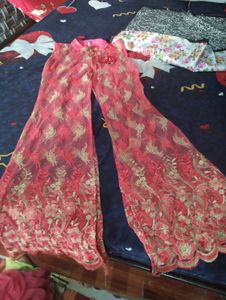 Pink Anarkali Gown Dress, With Jacket