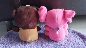 Cute Plushie Duo: Bear &amp; Elephant