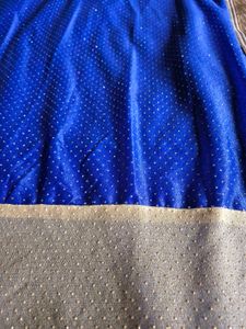 Royal Blue Party Wear Saree