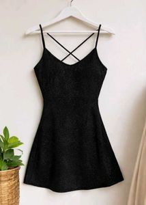 Sparkly Black Mini Dress