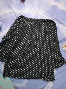 Chic Black Polka Dot Blouse