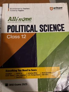 All in One Political Science Class 12 Book