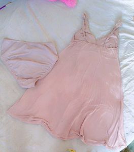 Pink Lace Lingerie Dress