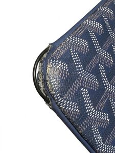 GOYARD Senat Clutch Navy Blue Goyardine