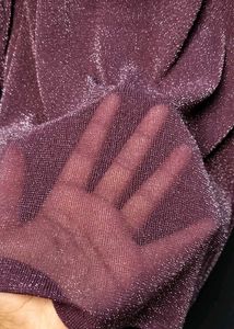 Stylish Plum-Purple Glitter Top 💜