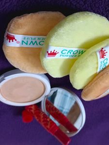 Combo (Lip Balm, Compact &amp; Powder Puff)