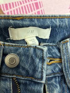 H&M Blue Denim Straight  fit Jeans