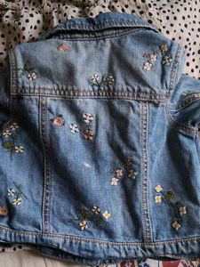 Cute Embroidered Denim Jacket